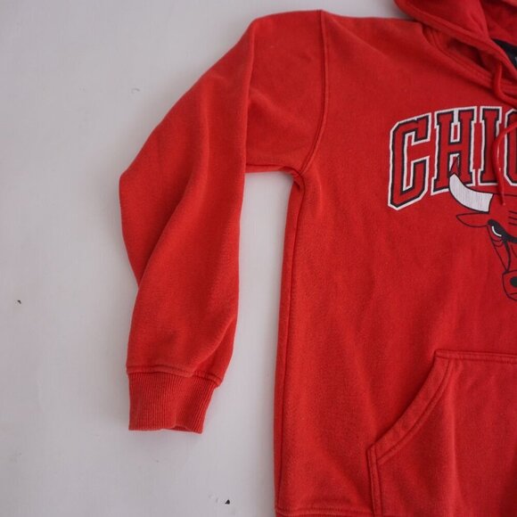 Chicago Bulls UNK Authentic NBA Cotton Blend Red Hoodie Sweatshirt S - Picture 8 of 11